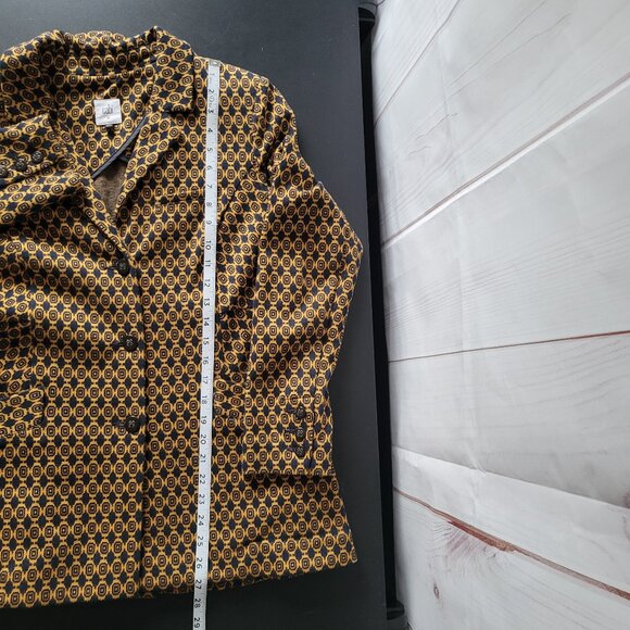 Cabi Kensington Proper Standout Medallion Blazer, Women’s M, Fitted, Gold/Navy - Picture 13 of 13